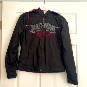 Harley Davidson reversible puff jacket